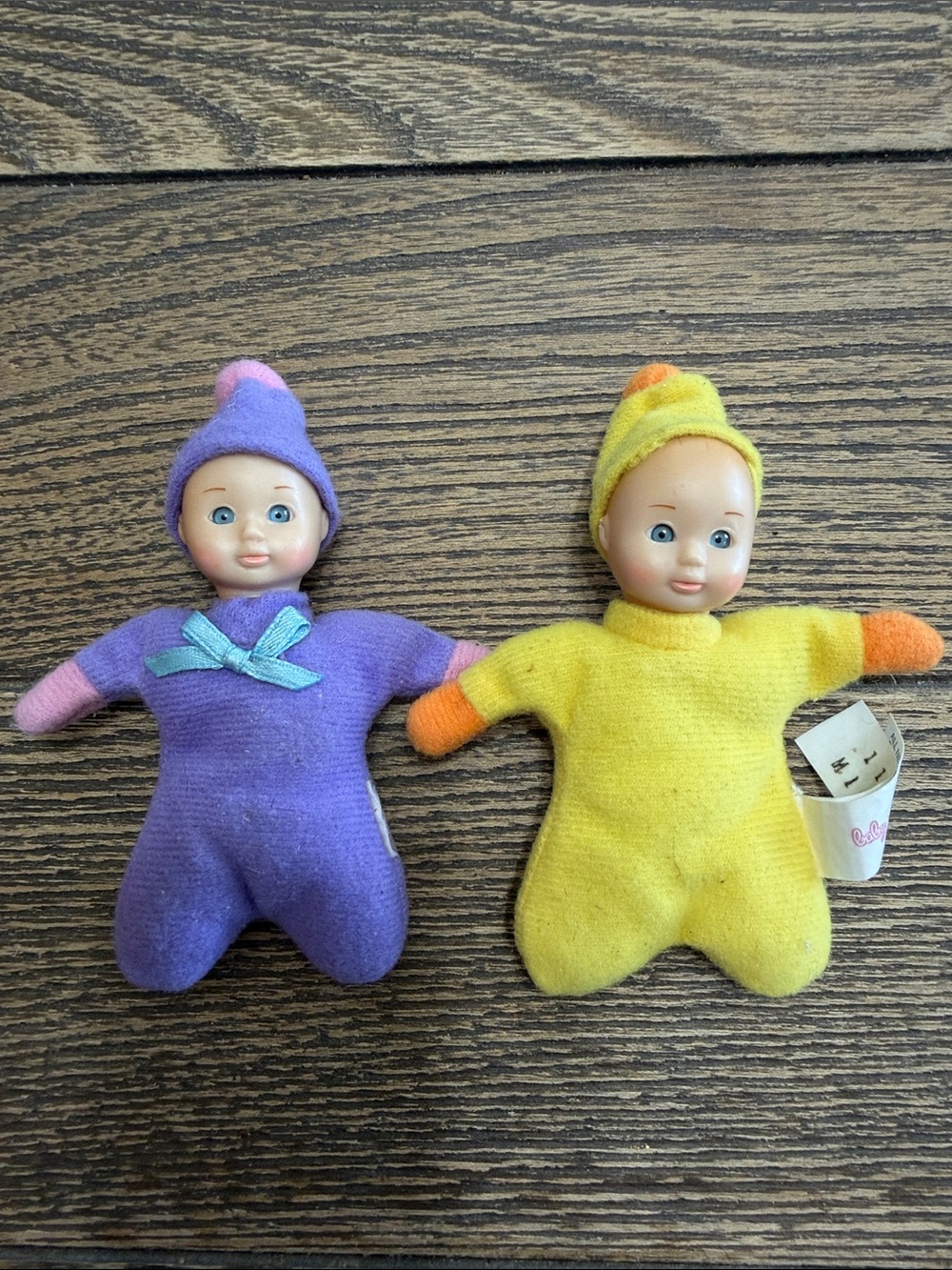 VTG Baby Boutique 2011 Small Baby Dolls Soft With Blue Eyes Nostalgic Set of 2